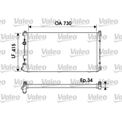 Radiator, racire motor VALEO 732918