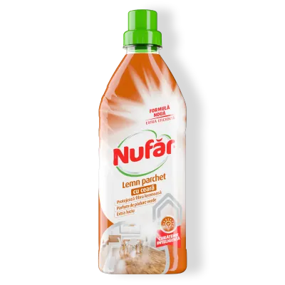 Nufăr Lemn și Parchet Cu Ceară, Curăță și Protejează Suprafețele Din Lemn Sau Laminate, 750 Ml