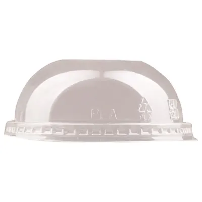 Capace Biodegradabile, Compostabile, PLA Cupola, fara Gaura Transparente, 96 mm, 50 buc