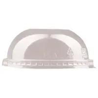 Capace Biodegradabile, Compostabile, PLA Cupola, fara Gaura Transparente, 96 mm, 50 buc