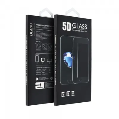 Folie de protectie Ecran OEM pentru Apple iPhone 17 Pro, Sticla Securizata, Full Glue, 5D, Neagra