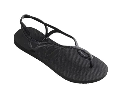 Sandale Havaianas slim din cauciuc natural, negru