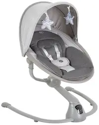 Balansoar electric Cangaroo - Cloud Premium +, gri deschis