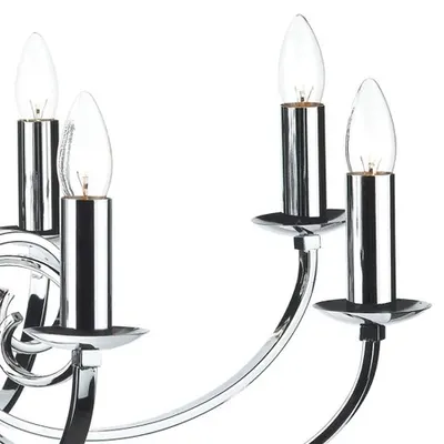 Lampa suspendata Murray 8 Light Dual Mount Pendant Polished Chrome
