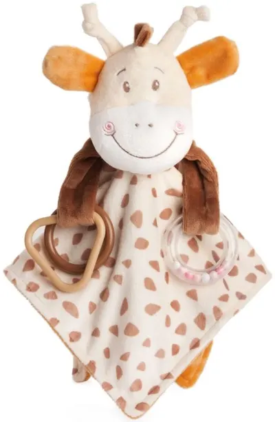 Jucarie moale pentru imbratisare Amek Toys - Girafa, 25 cm