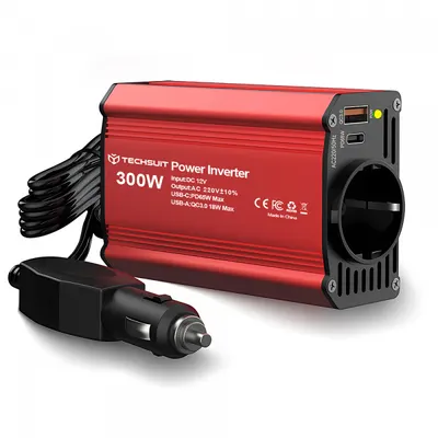 Invertor Electric Auto Techsuit FlexiCarVolt, 300W