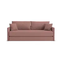 Canapea roz extensibilă cu tapițerie din chenille 209 cm Shannon – Cosmopolitan Design