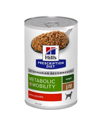 HILL'S Prescription Diet Canine Metabolic + Mobility cu ton 370 g hrană câine
