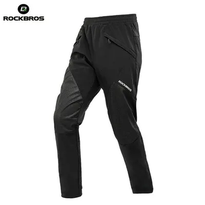 Pantaloni lungi de ciclism de iarnă ROCKBROS din fleece cald