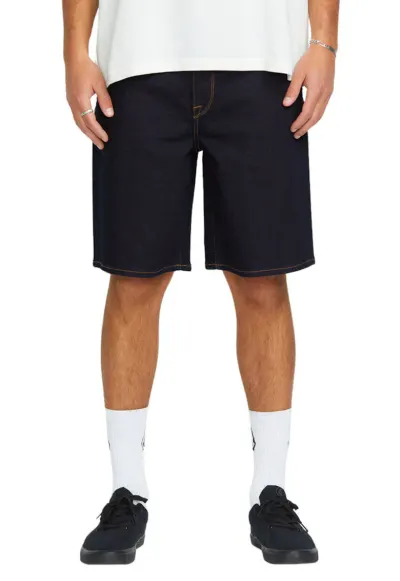 Blugi scurti cu model contrastant