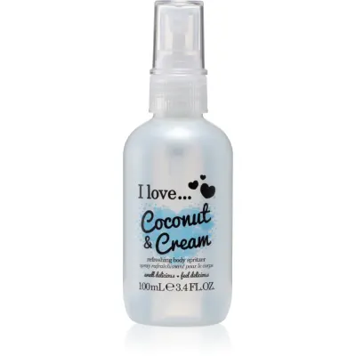 I Love Coconut & Cream spray de corp racoritor pentru femei 100 ml