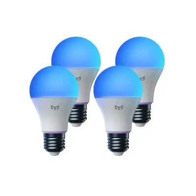 Set 4 becuri smart Yeelight Smart LED Bulb W4 Lite (Multicolor), E27 + 1 Bec smart Yeelight Smart LED Bulb W4 Lite (Multicolor)