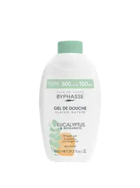 Gel de dus cu eucalipt si bergamota Plaisir Nature, 600ml, Byphasse