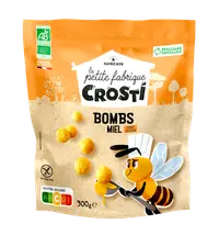 Bilute expandate bio cu miere pentru copii, 300g, Crosti