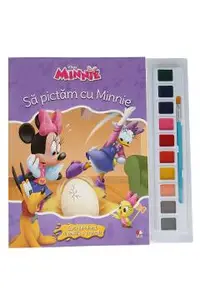 Disney. Minniea. Sa pictam cu Minnie. Carte de colorat cu pensula si acuarele