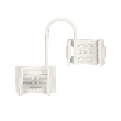 Strain relief; for 294 Series; with snap-in mounting feet; white
