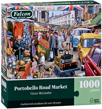 Puzzle Falcon din 1000 piese - Piața de pe Portobello Road din vestul Londrei