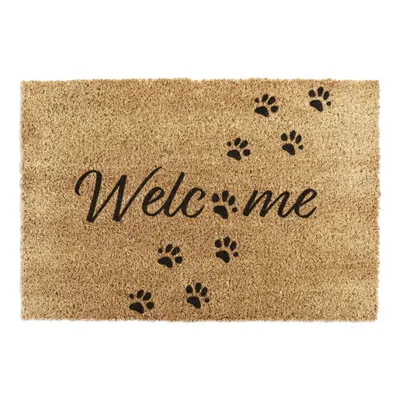 Covoraș de intrare din fibre de nucă de cocos 60x90 cm Welcome Paws – Artsy Doormats