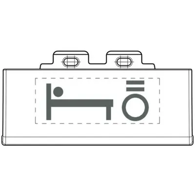 Set de 50 de pictograme luminoase cu simbolul lumina pat - Antracit