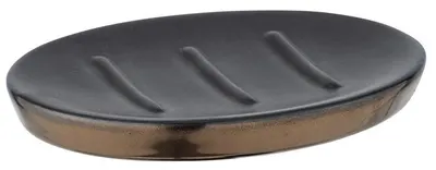 Suport pentru săpun Wenko - Brandol, 10 x 1,5 x 12 cm, negru mat