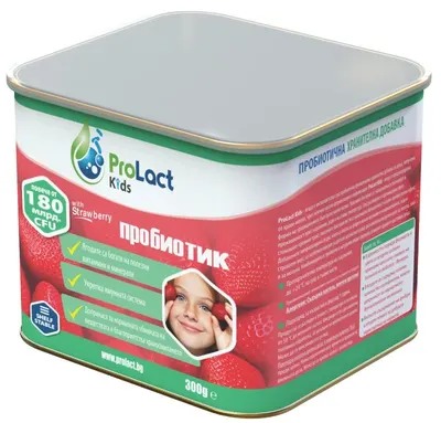 Kids Probiotic pentru copii cu căpșuni, 300 g, ProLact