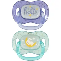 Canpol babies NIGHTGLOW Boy suzetă 18m+ 2 buc
