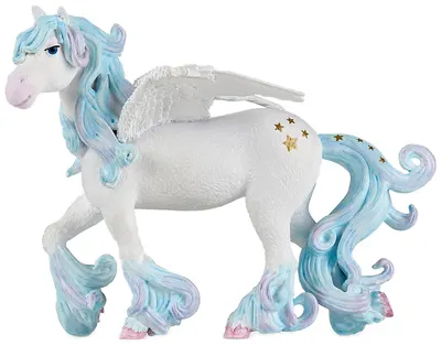 Figurina Papo The Enchanted World – Pegas, cu coama albastra