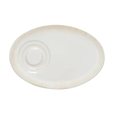 Farfurioară albă din gresie ceramică Grespresso – Costa Nova