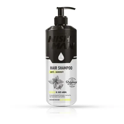 Sampon - NISH MAN - anti matreata - pentru par - 480 ml