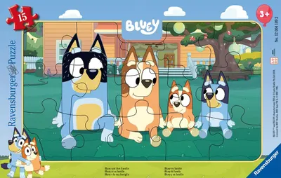 Puzzle pentru copii Ravensburger din 15 piese - Bluey