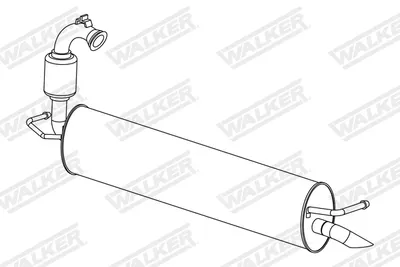 Toba esapament finala potrivit RENAULT TWINGO III; SMART FORFOUR, FORTWO 0.9 1.0 07.14