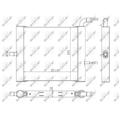 Radiator, racire motor NRF 59176