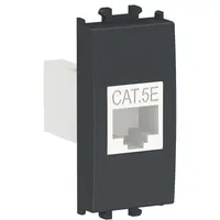 Priza date RJ45 cat5e UTP 1 modul Schneider Easy Styl LMR6232003, negru