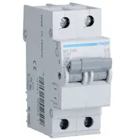Siguranta automata 2P, 50A, 4,5kA, C, Hager MY250