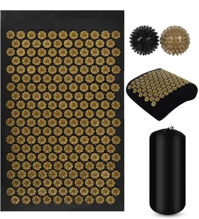 Set covoras presopunctura, 2 mingi, 115x40x2cm, 13743 puncte, perna 30x30x11 cm