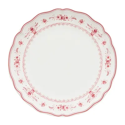 Farfurie roșie/albă din gresie ø 27 cm Vila – Costa Nova