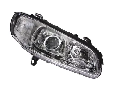 Far fata Dreapta (H1/H7, electric, fara motoras, culoare insert: cromat, culoare semnalizator: alb) potrivit OPEL OMEGA B