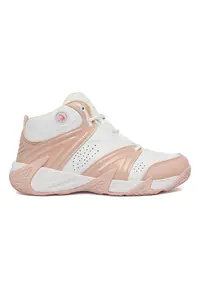 Pantofi sport dama - piele naturala - alb/crem - constructie peste glezna -