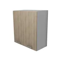 Corp Superior Lecce, 2 Usi, Stejar Sonoma/Alb, 60 x 30 x 65 cm