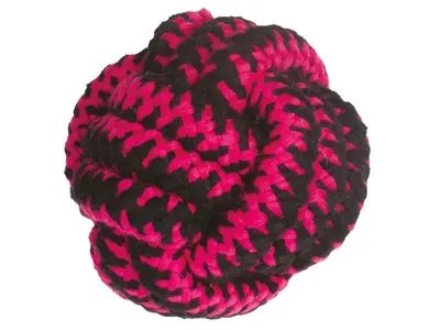 Jucarie pentru caini din sfoara, minge simpla,TWIST M-PETS, ⌀11 cm