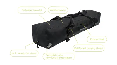 VACme-TECH Geantă de golf 100% etanșă la aer și impermeabilă