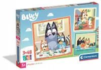 Puzzle pentru copii Clementoni din 3 x 48 piese - Bluey