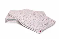 Set protectii patut KidsDecor din bumbac Baby Bear roz 63x127 cm
