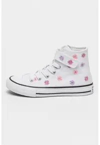 Pantofi sport din panza cu banda velcro Chuck Taylor - Alb/Violet
