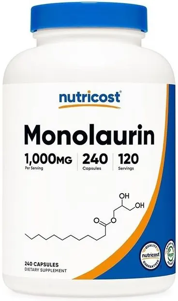 Monolaurin, 1000 mg, 240 capsule, Nutricost