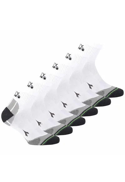 Set de sosete scurte unisex - 6 perechi - Alb