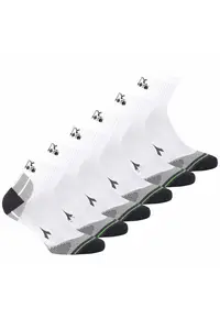 Set de sosete scurte unisex - 6 perechi - Alb