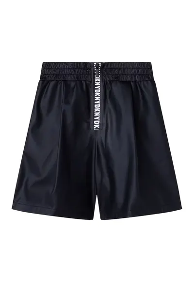 Pantaloni scurti cu banda elastica in talie si fermoar - Albastru ultramarin