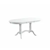 Masa Lider 25 pentru 6 Persoane, 130 Cm Restransa Cm, Alb, Extensibila la 160cm Lungime Latime 76 Inaltime 75