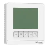 SpaceLogic, Termostat, FCU, On/Off, Protocol, 3 Ventilatoare Auto, Deluxe, 240V, LCD, alb